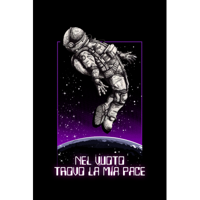 T-SHIRT M/C CLASSIC UNISEX ART. ST2000 NEL VUOTO TROVO LA MIA PACE XL