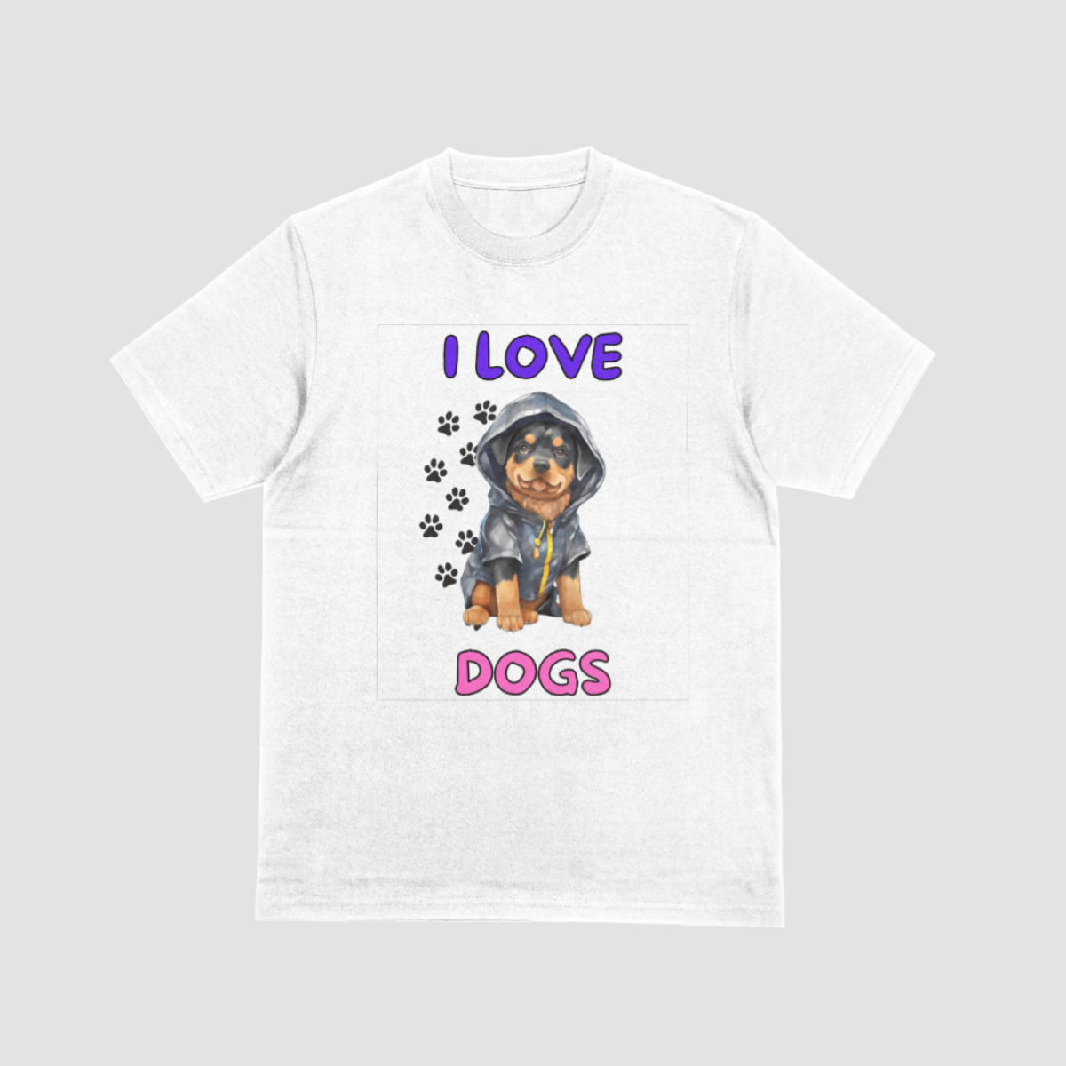 T-SHIRT M/C CLASSIC-T FITTED DONNA ART. ST2600 I LOVE DOGS XS