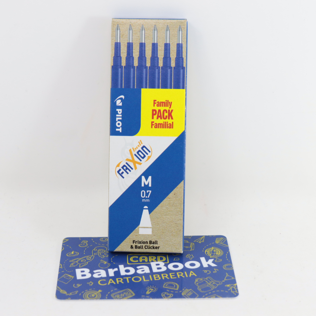 SET 6 PEZZI RICARICA FRIXION MM.0,7 PILOT BLU FAMILY PACK