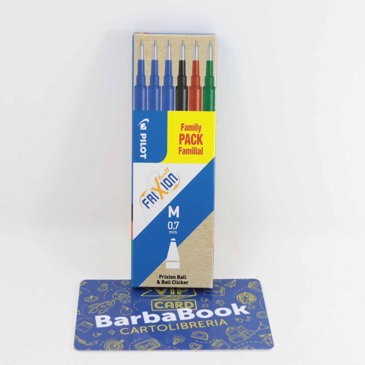 SET 6 PEZZI RICARICA FRIXION MM.0,7 PILOT ASSORTITO FAMILY PACK