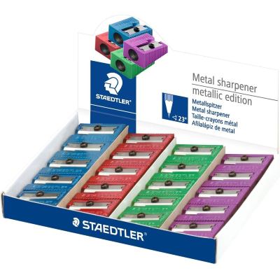 TEMPERAMATITE 1 FORO METALLO COLORATO STAEDTLER 510 10 PR2