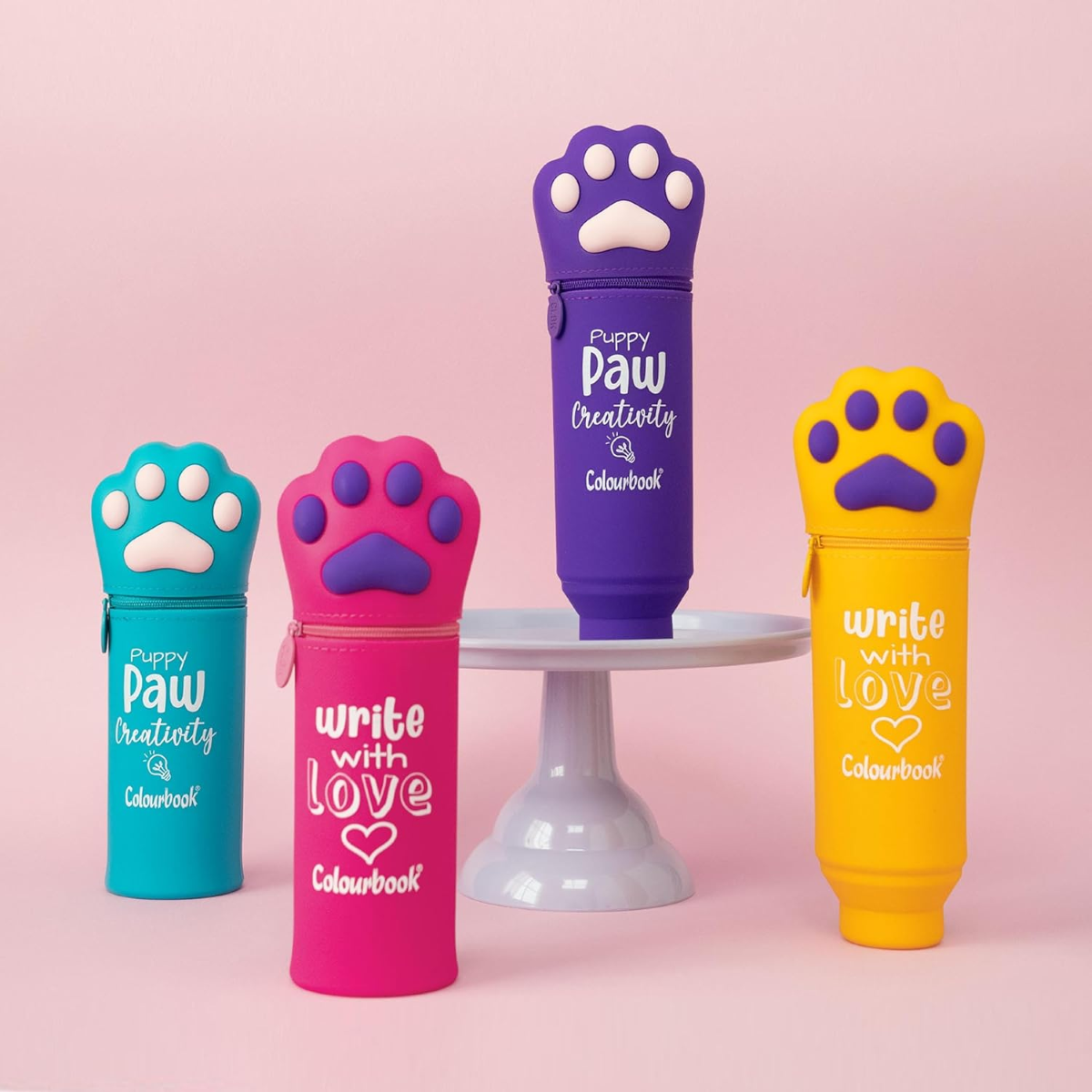 ASTUCCIO BUSTINA PORTAPENNE GOMMY PAW COLOURBOOK TURCHESE