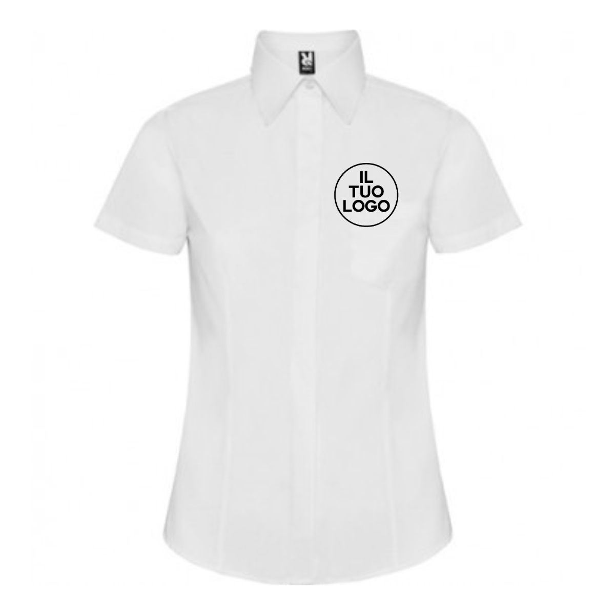 CAMICIA DONNA M/C TASCHINO SOFIA ROLY ART. R5061 PERSONALIZZATA BLACK M