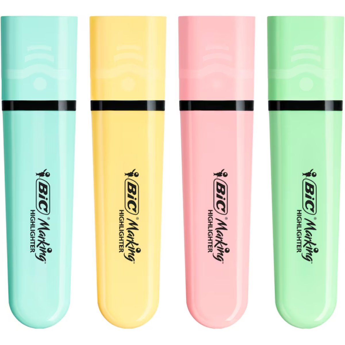 SET 4 EVIDENZIATORI BIC HIGHLIGHTER PASTEL