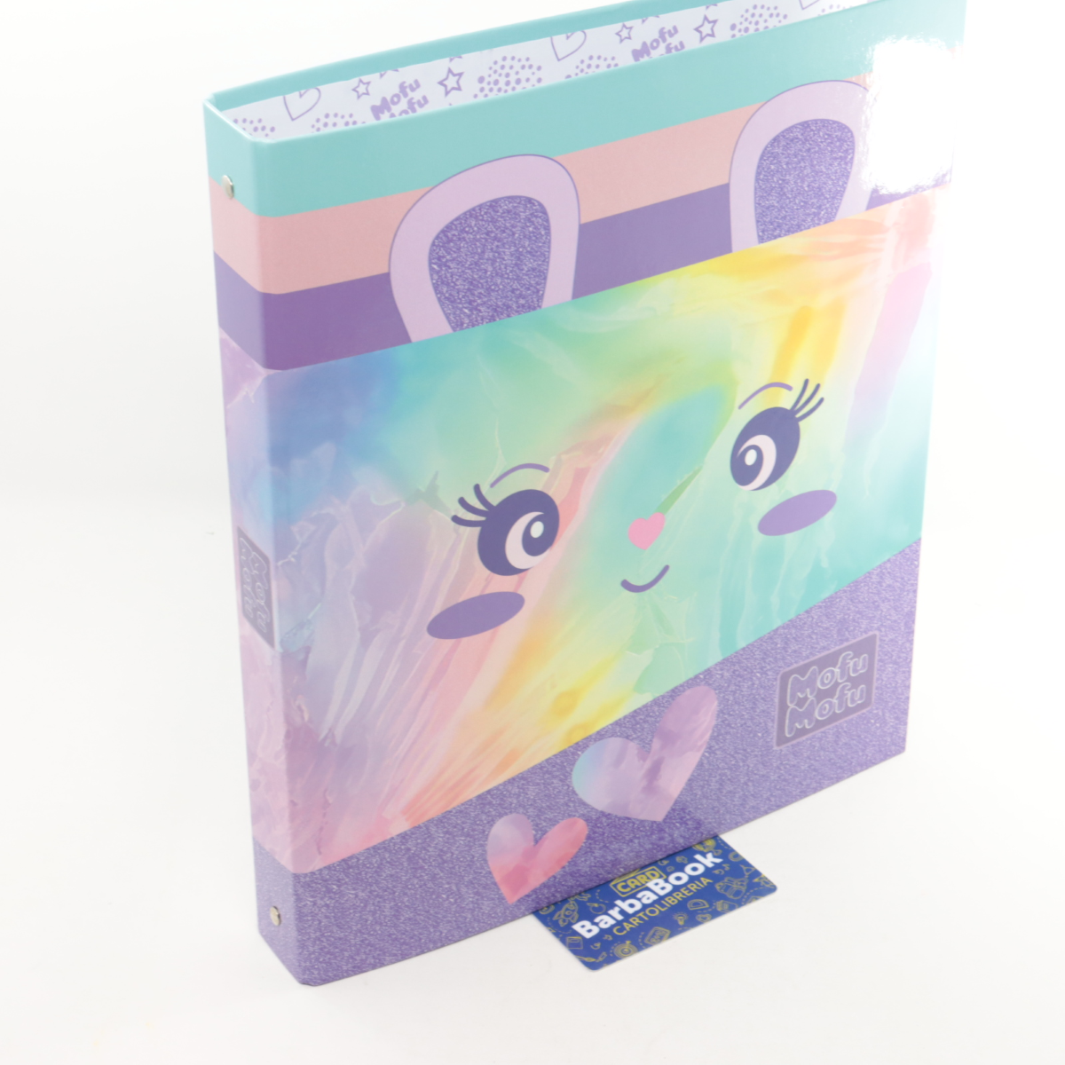 RACCOGLITORE 4 ANELLI A4 MOFU MOFU ART.72597 LILLA