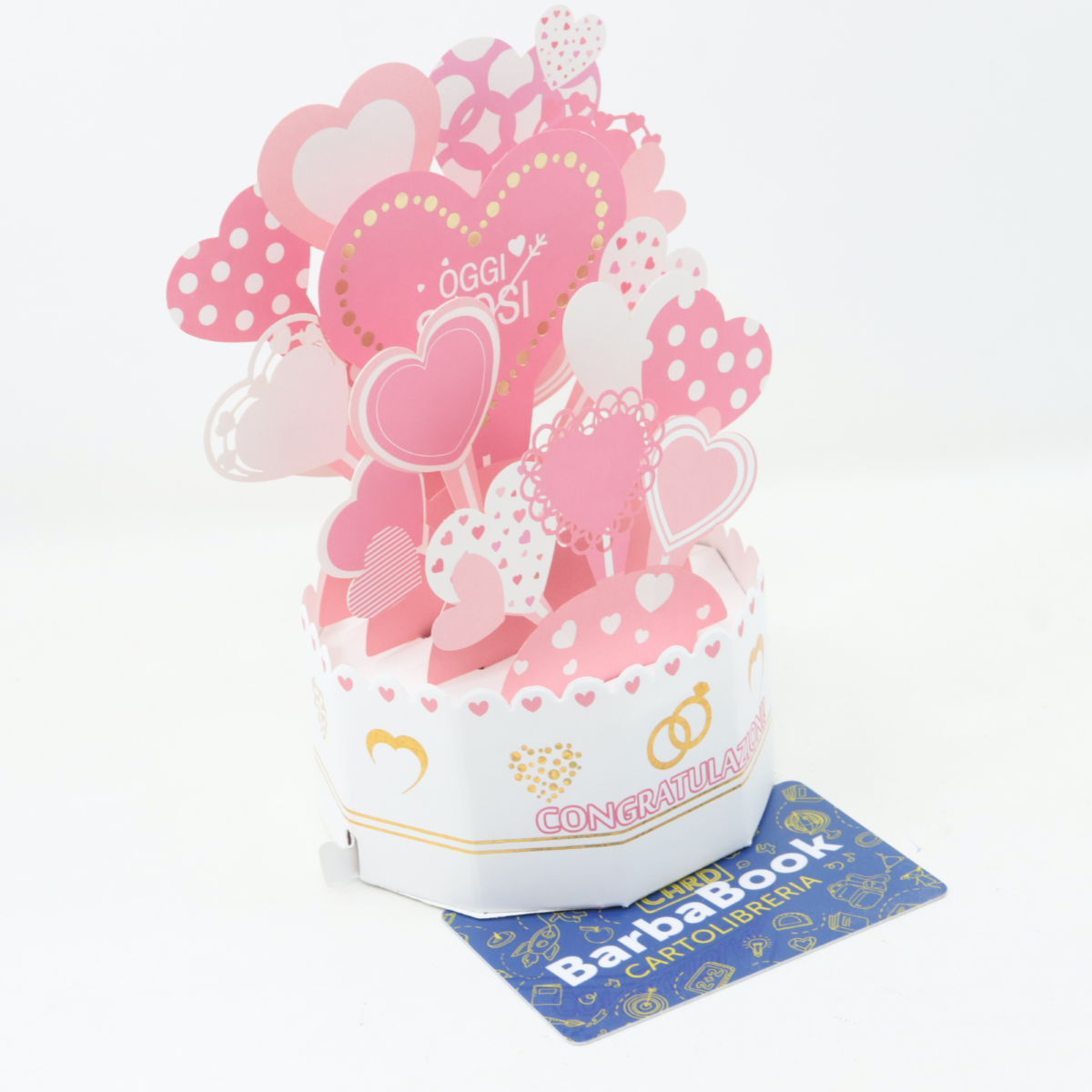 BIGLIETTO AUGURI MATRIMONIO CON BUSTA TRIDIMENSIONALE 72039 