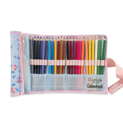 SET ROTOLO PASTELLO COLOURBOOK CREATIVITY 24 COLORI COL24399 FLOWERS