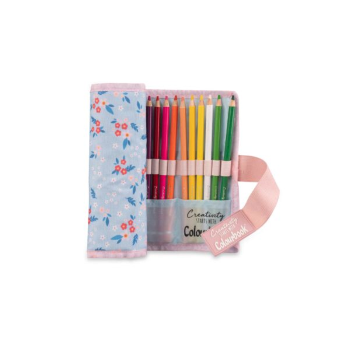 SET ROTOLO PASTELLO COLOURBOOK CREATIVITY 24 COLORI COL24399 FLOWERS