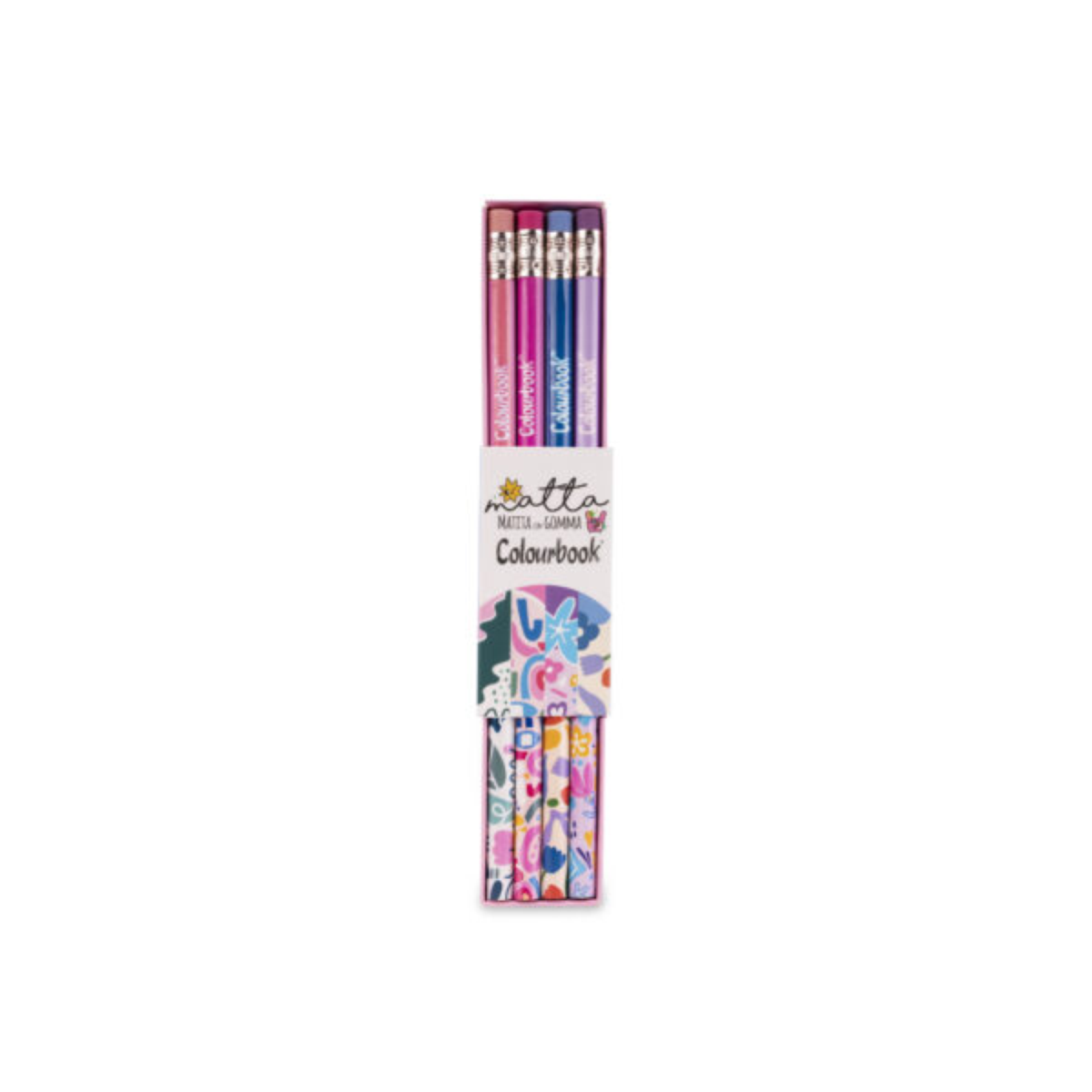 SET 4 MATITE HB MATTA COLOURBOOK DOODLE