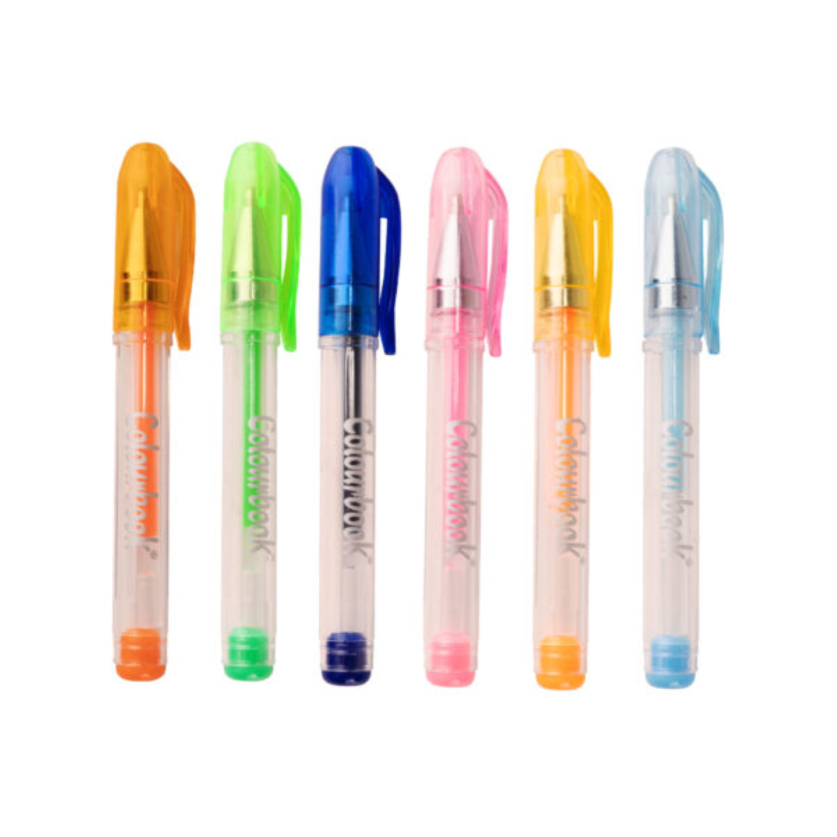 SET 6 PENNE GEL COLOURBOOK GELLY ART. COL24560