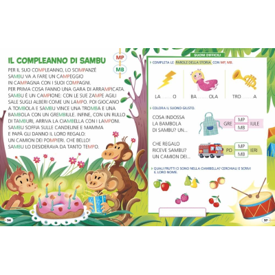 LIBRO STORIE FACILI PER IMPARARE A LEGGERE E A SCRIVERE