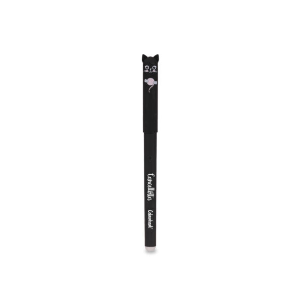PENNA GEL CANCELLABILE CANCELLOTTA QUOKKA COLOURBOOK BLACK CAT NERA