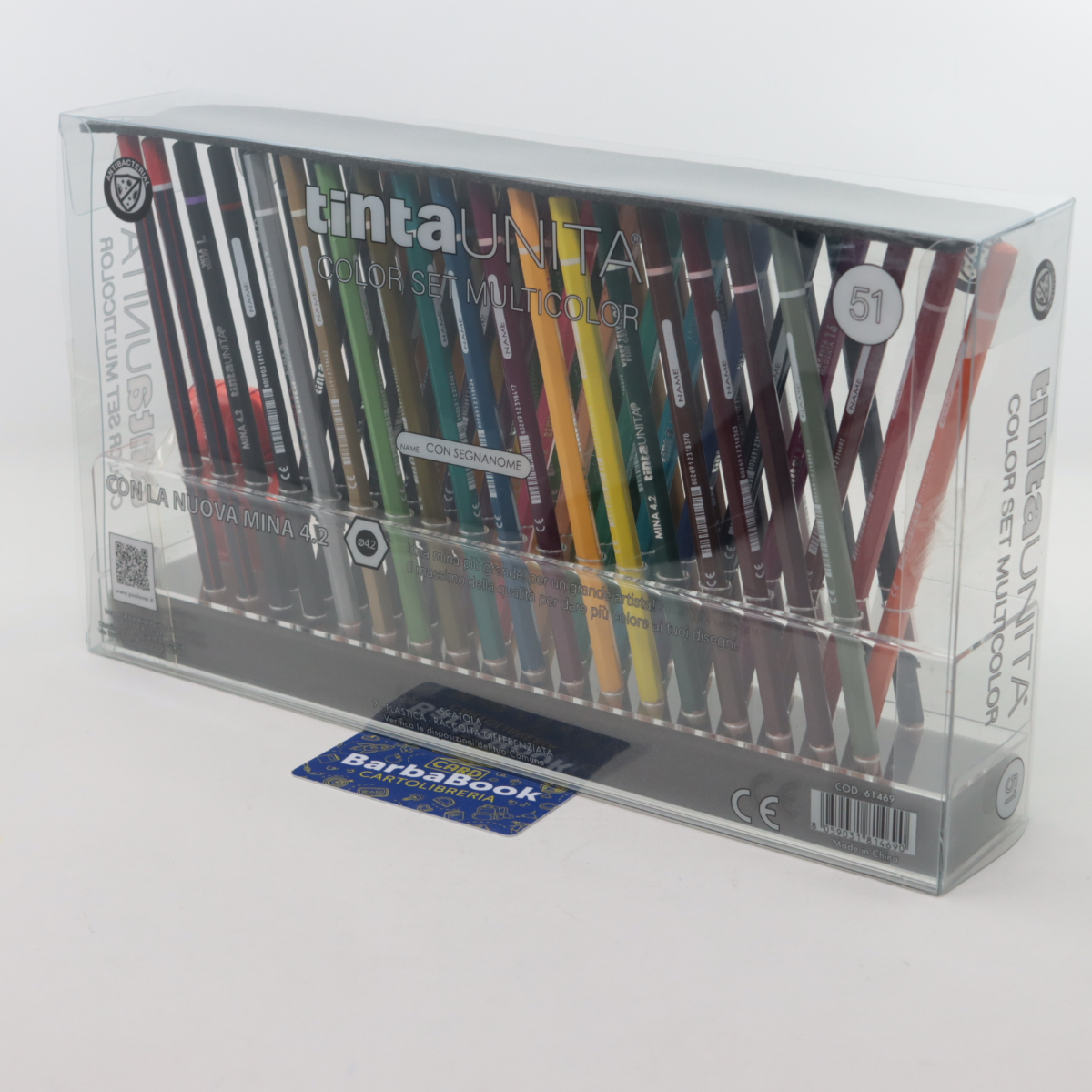 SET DISEGNO TINTAUNITA MULTICOLOR 51 PEZZI PASTELLI MINA 4.2 ART. 61469