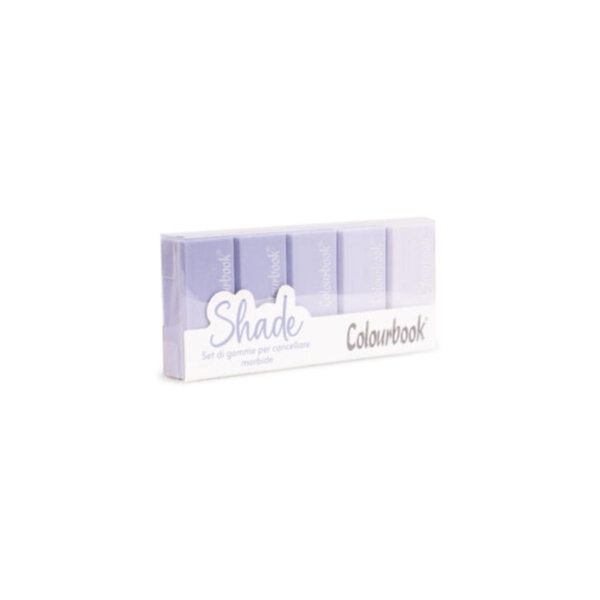 SET 5 PEZZI GOMME DA CANCELLARE SHADE COLOURBOOK COL24015 LAVANDA