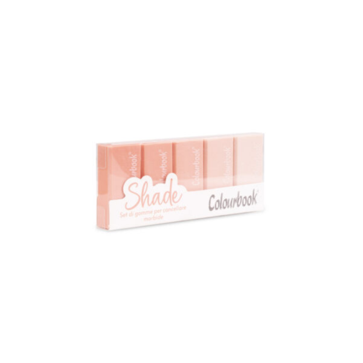SET 5 PEZZI GOMME DA CANCELLARE SHADE COLOURBOOK COL24015 ORCHIDEA