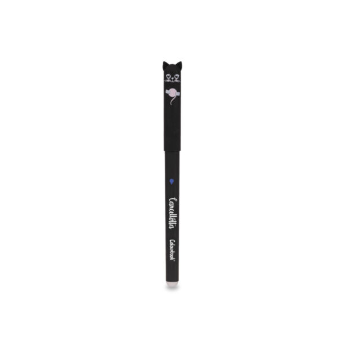 PENNA GEL CANCELLABILE CANCELLOTTA QUOKKA COLOURBOOK BLACK CAT BLU