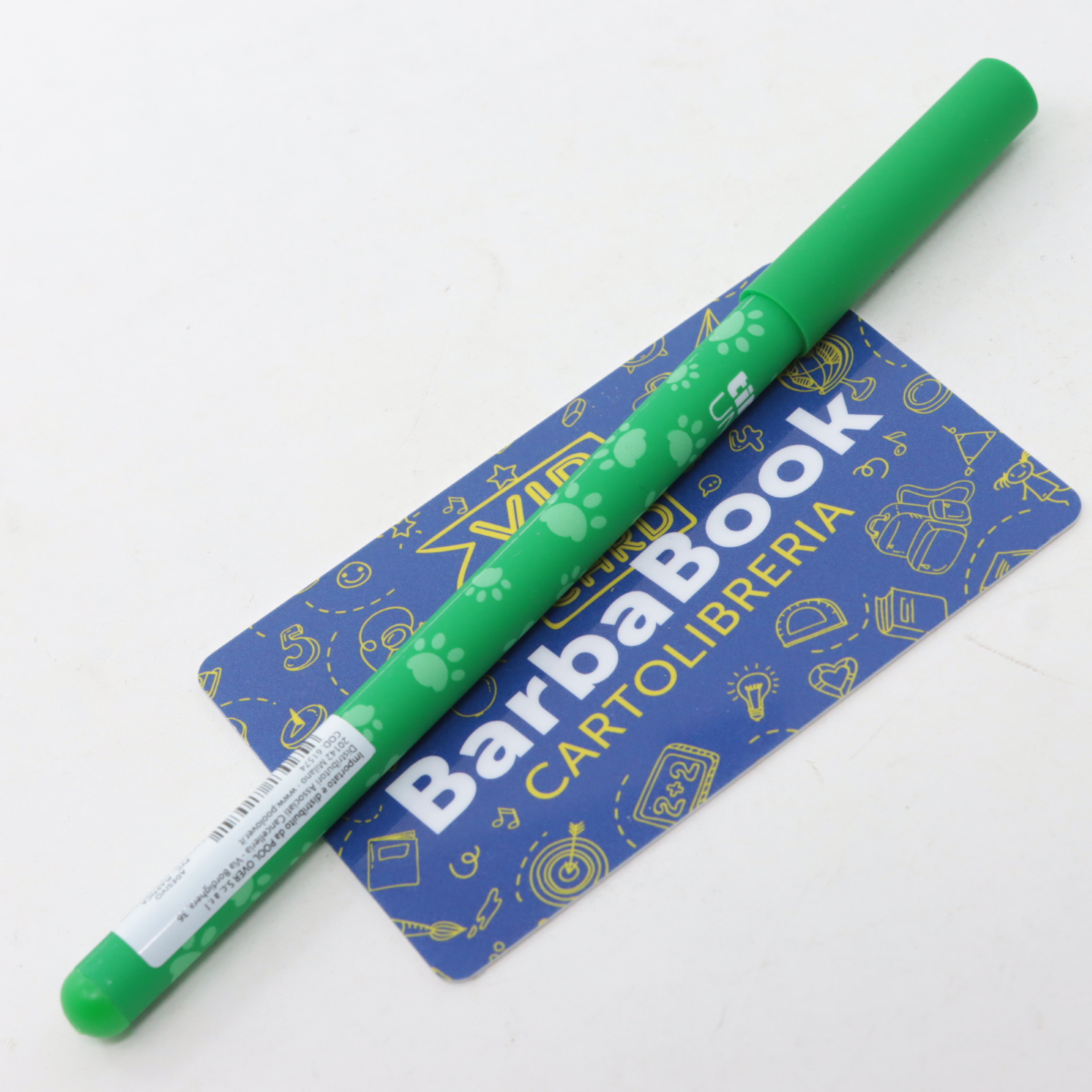 PENNA CANCELLABILE GIU' LA ZAMPA TINTA UNITA CON TAPPO VERDE 61574