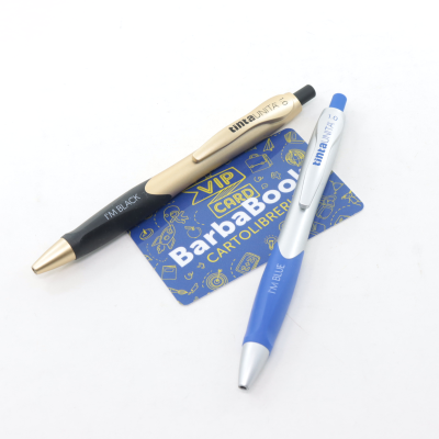 PENNA SFERA IM TINTA UNITA MM. 1,0 FUSTO METAL BLU 61409