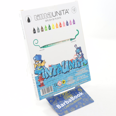 PENNARELLI BRUSH BI-PUNTA TINTAUNITA 12 COLORI 60030