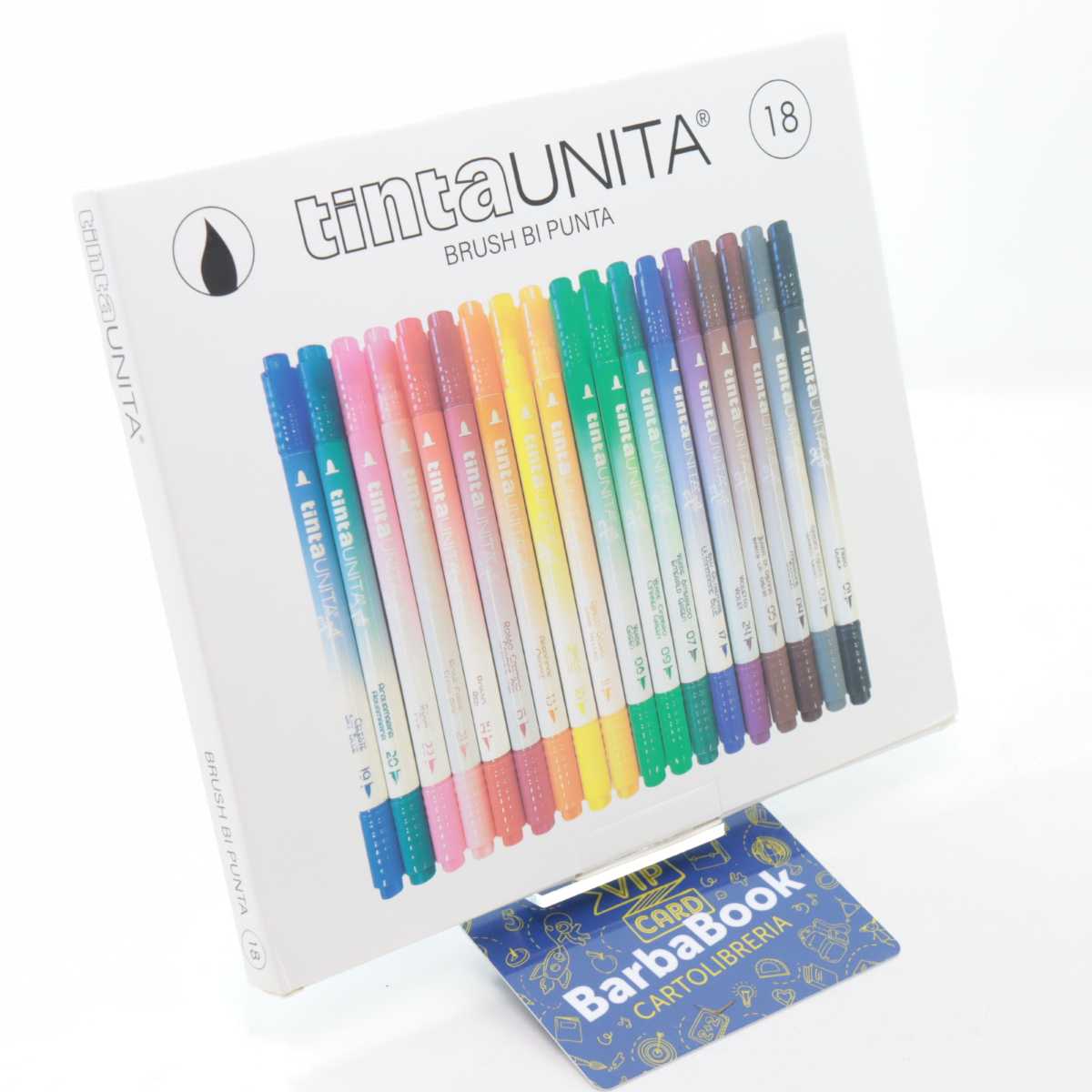 PENNARELLI BRUSH BI-PUNTA TINTAUNITA 18 COLORI 60029