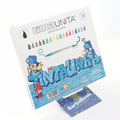PENNARELLI BRUSH BI-PUNTA TINTAUNITA 18 COLORI 60029