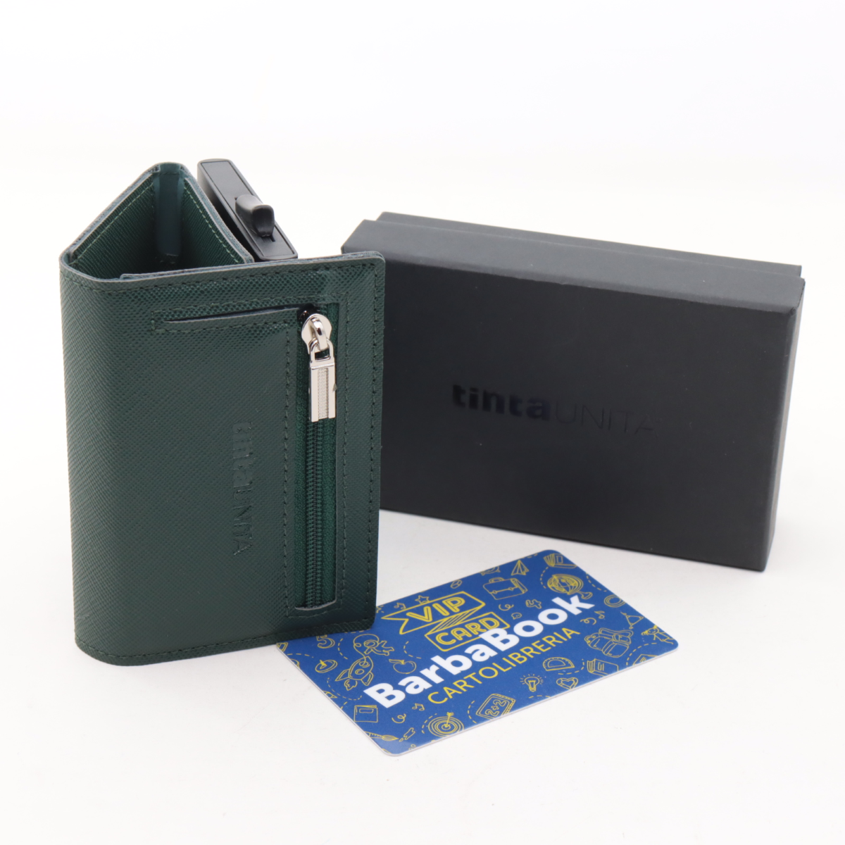 PORTAFOGLIO PORTACARDS PLUS RFID TINTAUNITA 61803 VERDE