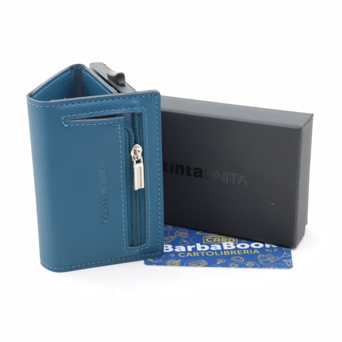 PORTAFOGLIO PORTACARDS PLUS RFID TINTAUNITA 61803 BLU