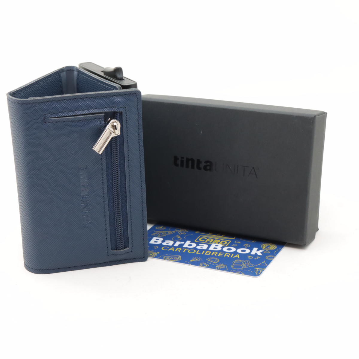 PORTAFOGLIO PORTACARDS PLUS RFID TINTAUNITA 61803 BLU SCURO