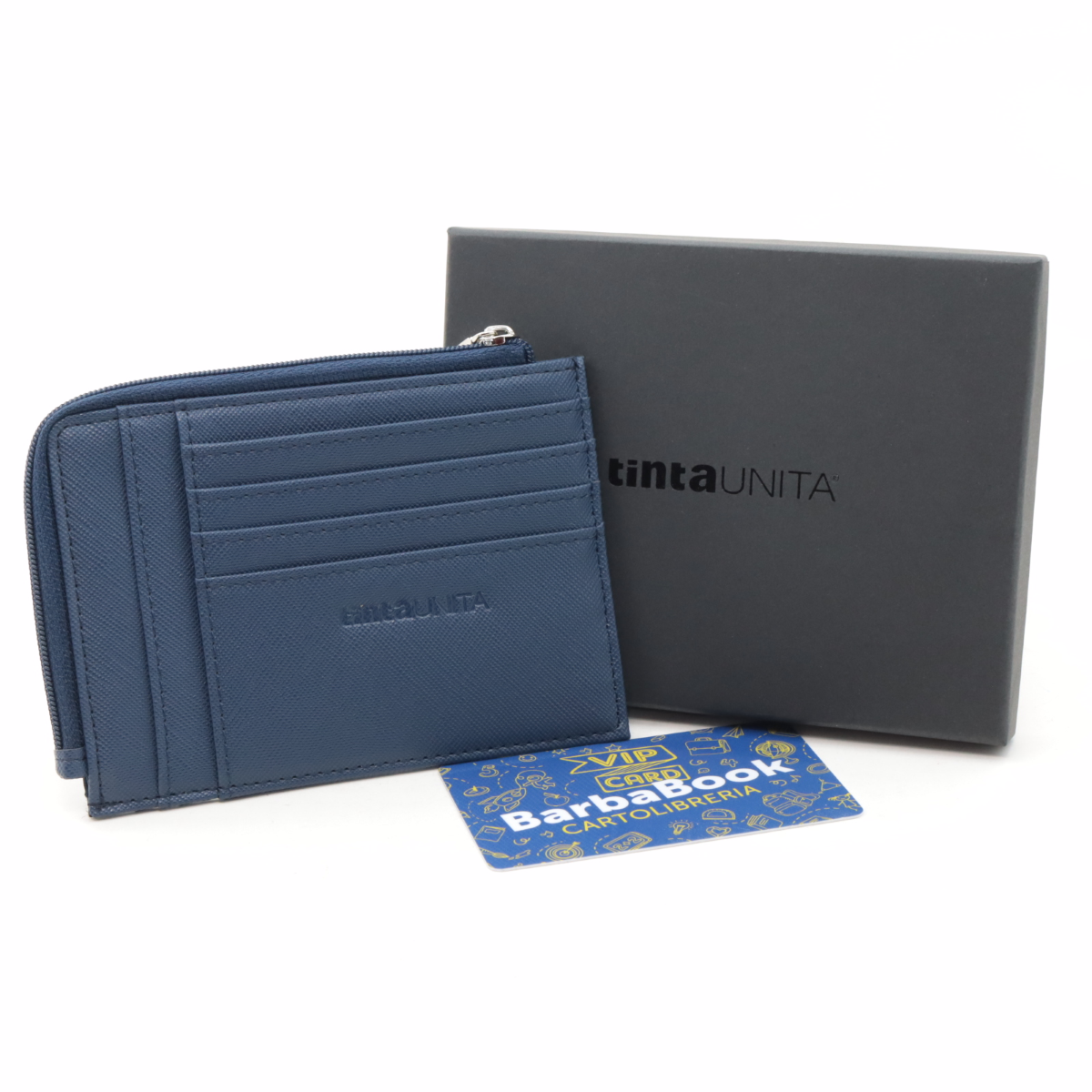 PORTAFOGLIO PORTACARDS SLIM TINTAUNITA 61803 BLU SCURO