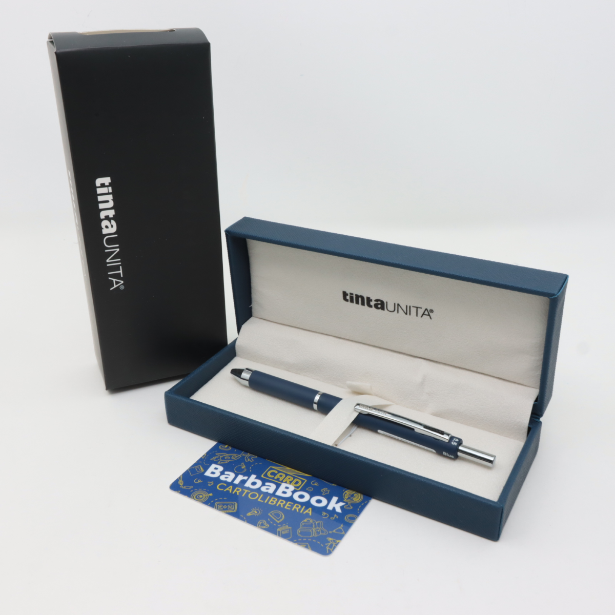 PENNA REGALO A SFERA TINTAUNITA DELUXE 4 IN UNO 61696 BLU