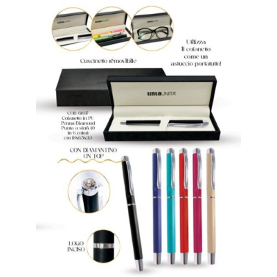 PENNA REGALO A SFERA TINTAUNITA DIAMOND 61697 NERA