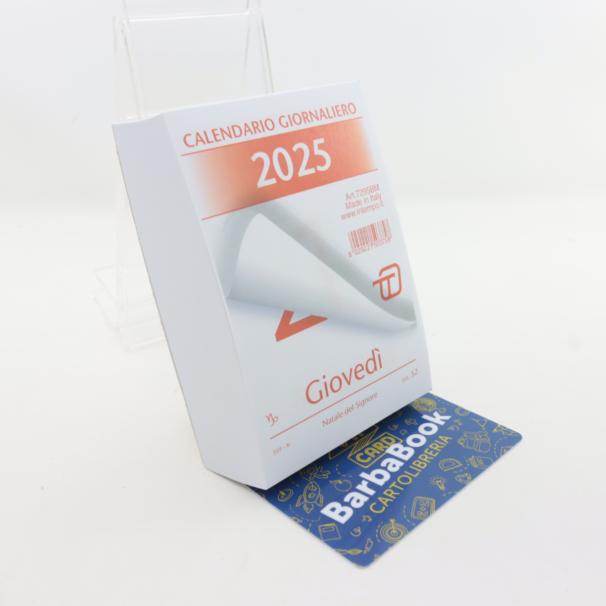 CALENDARIO GIORNALIERO 2025 INTEMPO ART.7295BM CM. 8 X 12