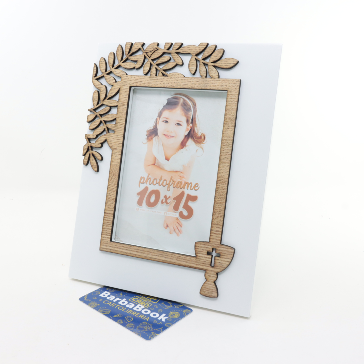 CORNICE PRIMA COMUNIONE MOD. MICHELA CM. 10 X 15 ART. PL3646
