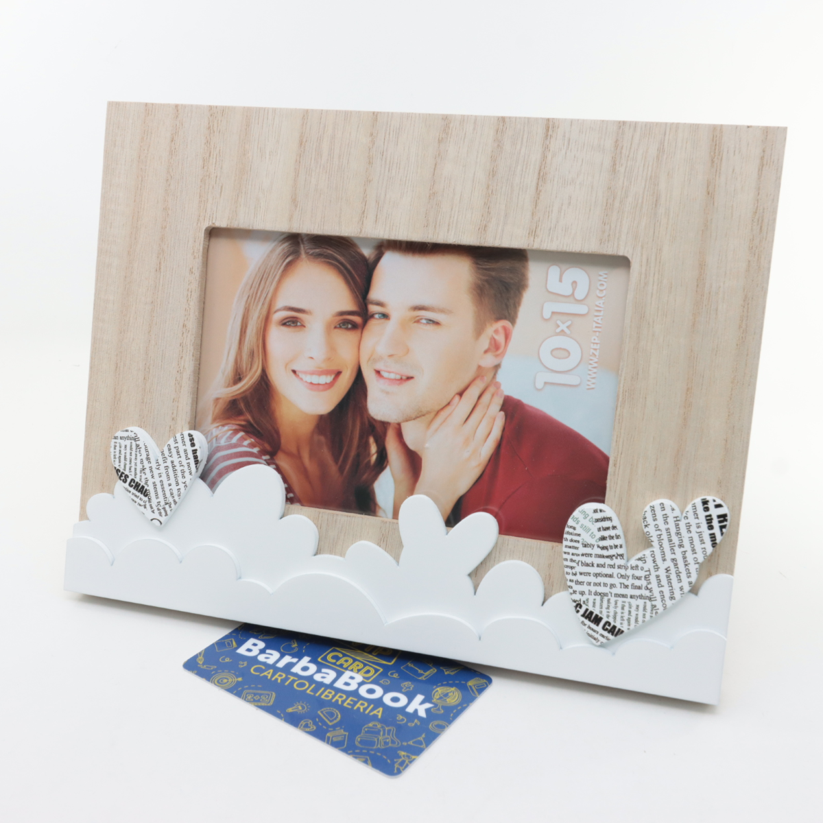 CORNICE CUORI MOD. ROMINA HORIZONTAL CM. 10 X 15 ART. HP767