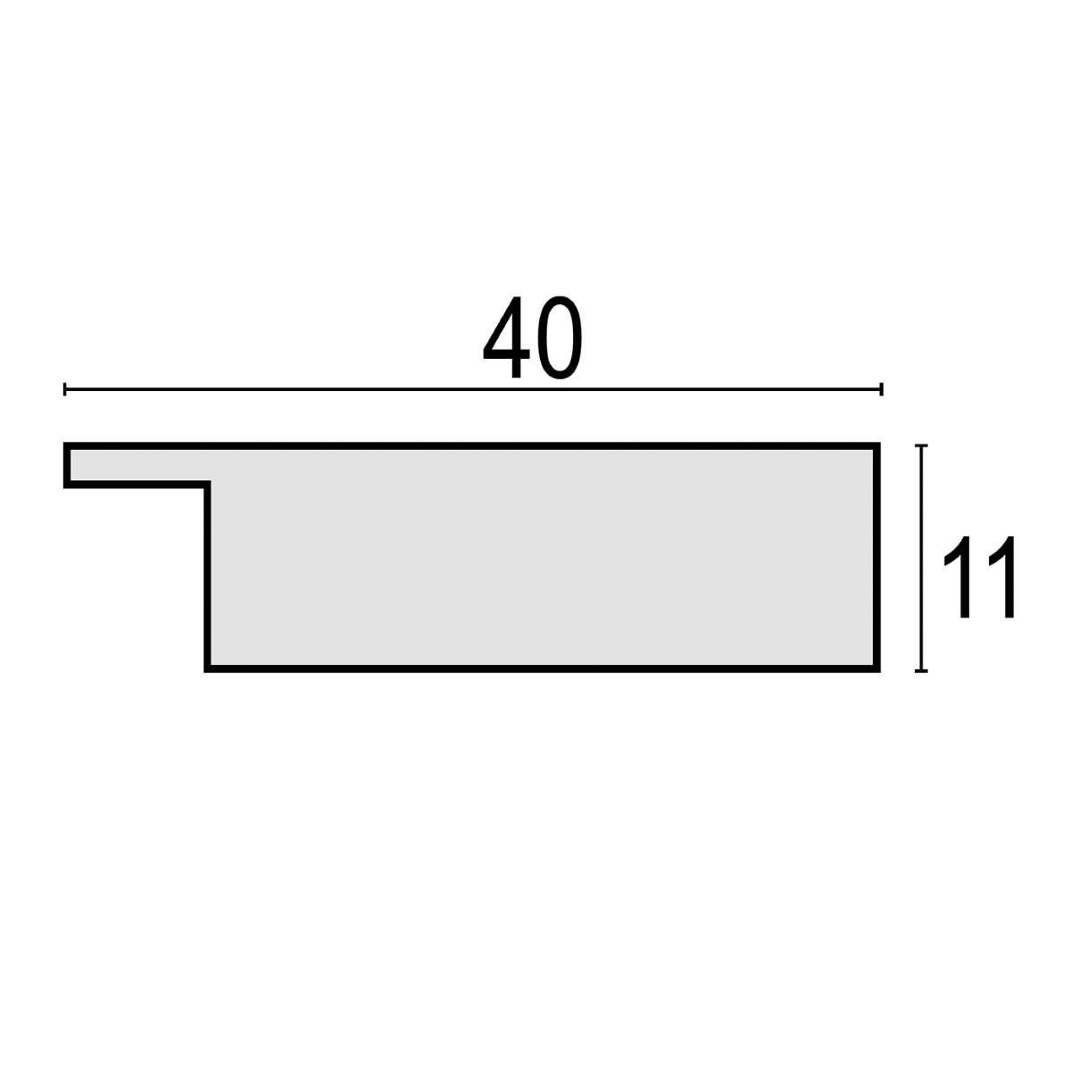 CORNICE BIANCA MOD. AMANTEA CM. 10 X 15 ART. AW2246