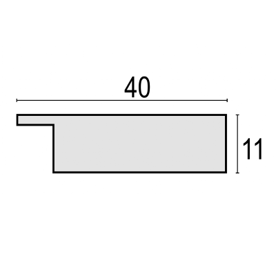 CORNICE BIANCA MOD. AMANTEA CM. 10 X 15 ART. AW2246