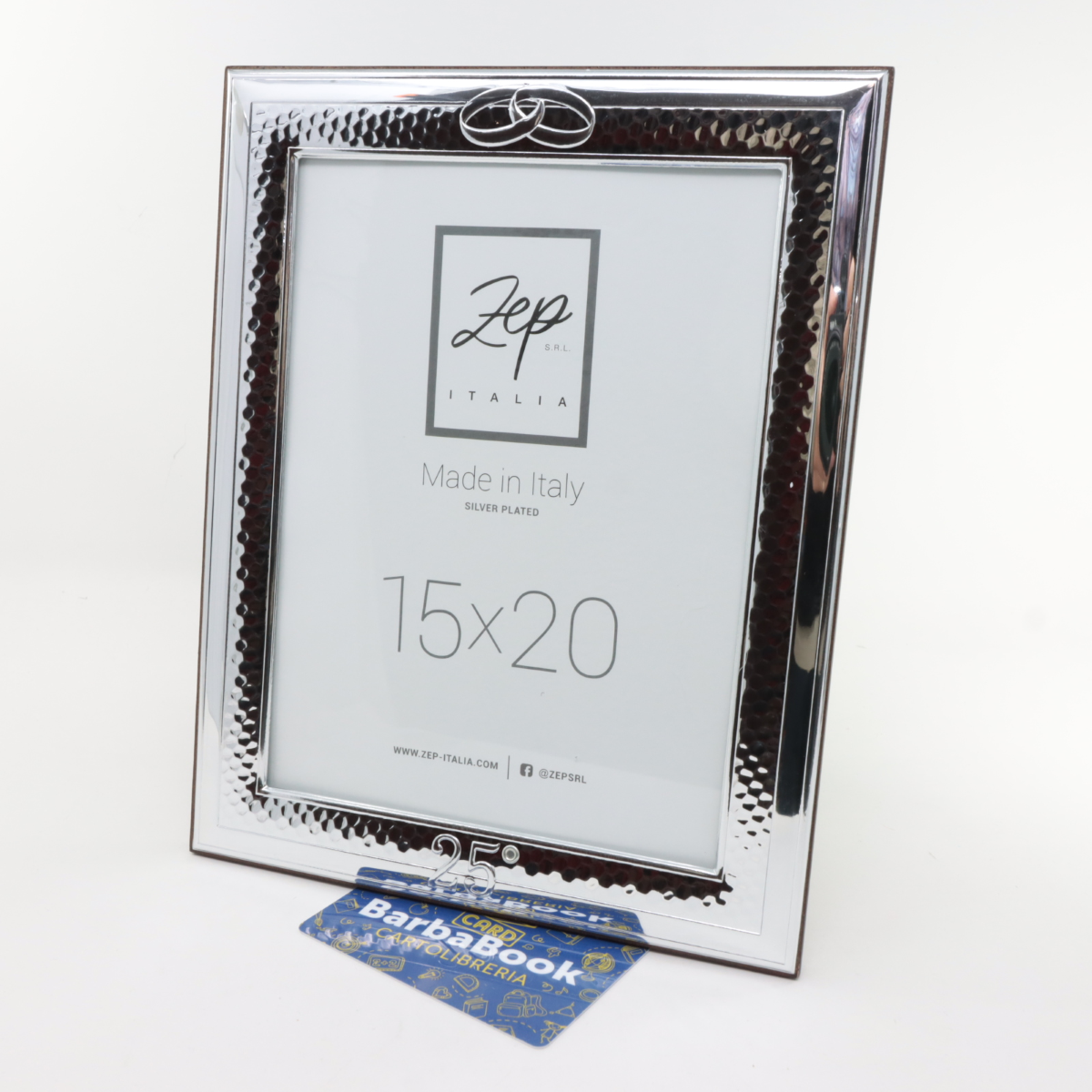 CORNICE 25° ANNIVERSARIO MOD. PAVIA CM. 15 X 20 ART. B17168