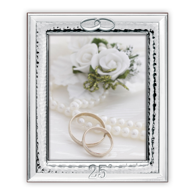 CORNICE 25° ANNIVERSARIO MOD. PAVIA CM. 15 X 20 ART. B17168