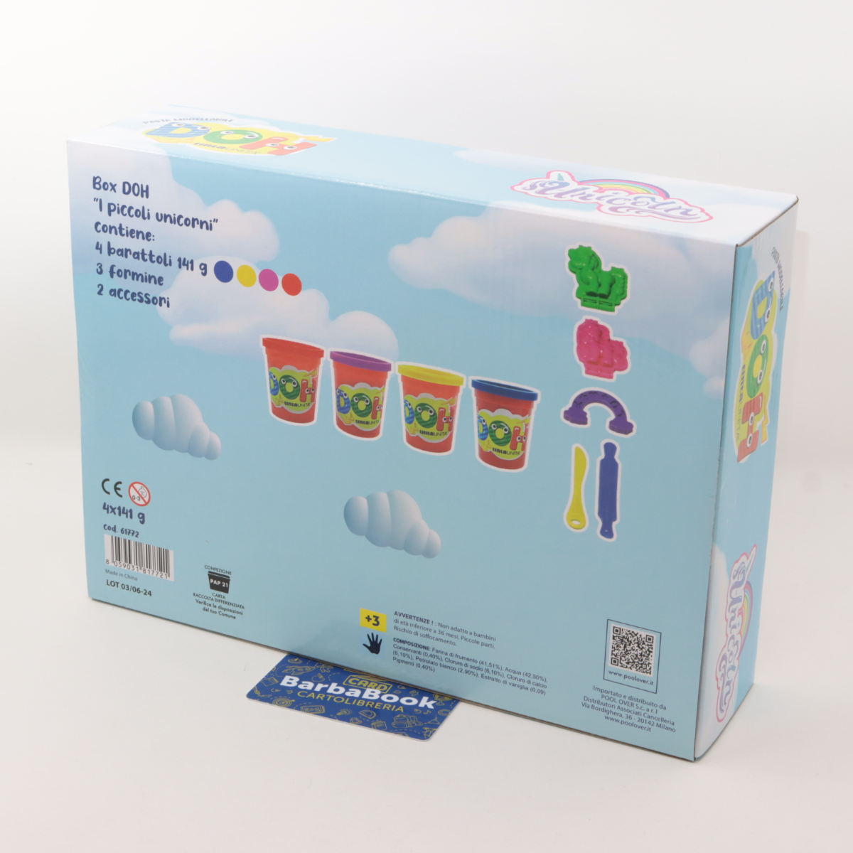 SET PASTA MODELLABILE DOH PICCOLI UNICORNI TINTA UNITA 61772