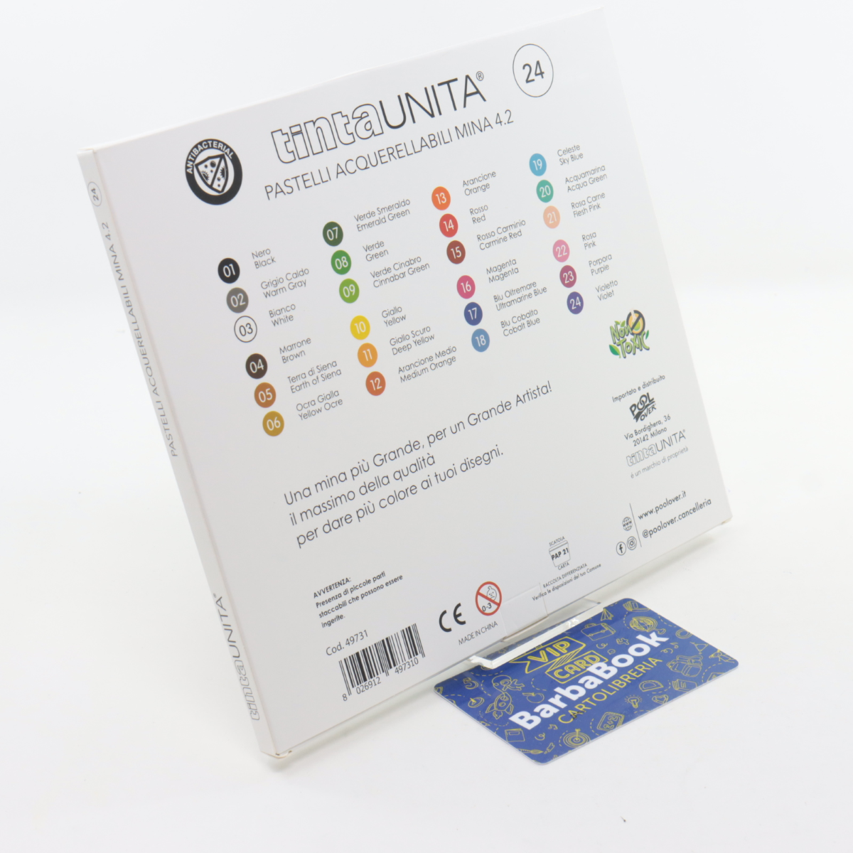 PASTELLI TINTAUNITA ACQUARELLABILI MINA 4.0 24 COLORI