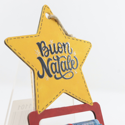 DECORAZIONE PORTASOLDI BUON NATALE STELLA