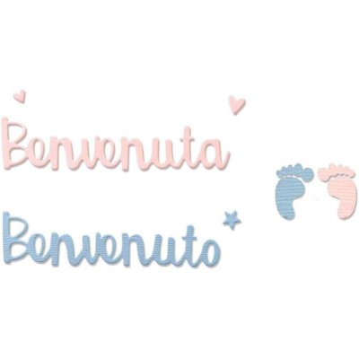 FUSTELLA SIZZIX 662623 BENVENUTO-A THINLITS