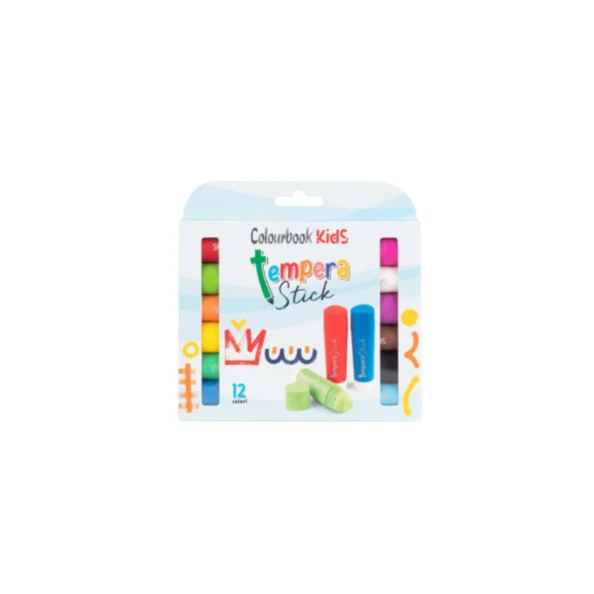 TEMPERA SOLIDA COLOURBOOK KIDS JUMBO COL24083 12 COLORI 
