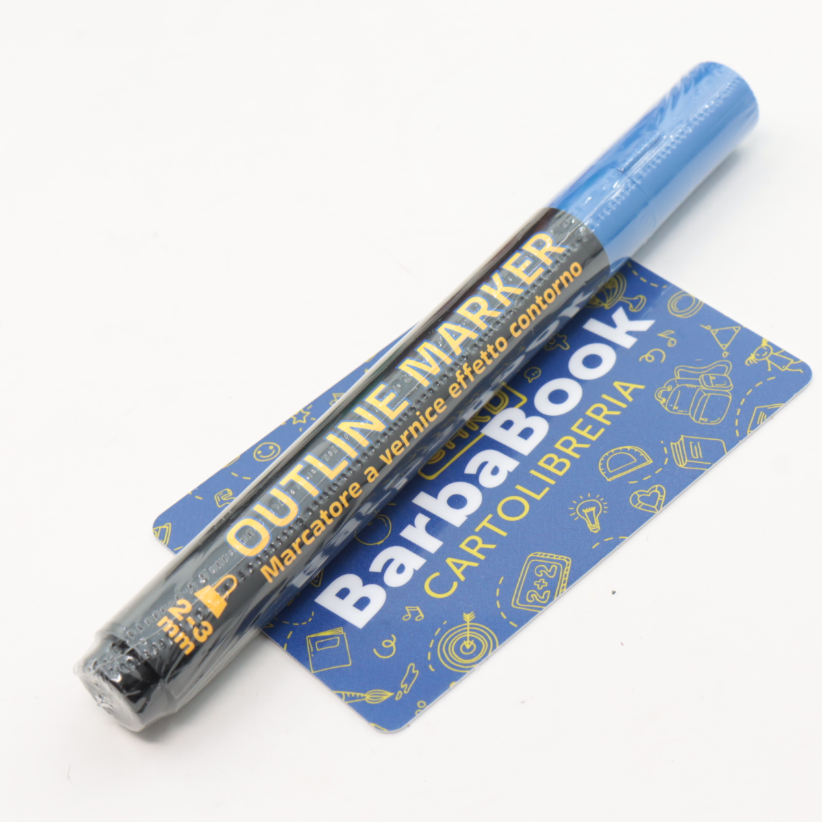 PENNARELLO MARKER DOPPIA LINEA EFFETTO CONTORNO MM. 2-3 BLU/ORO NIKOFFICE