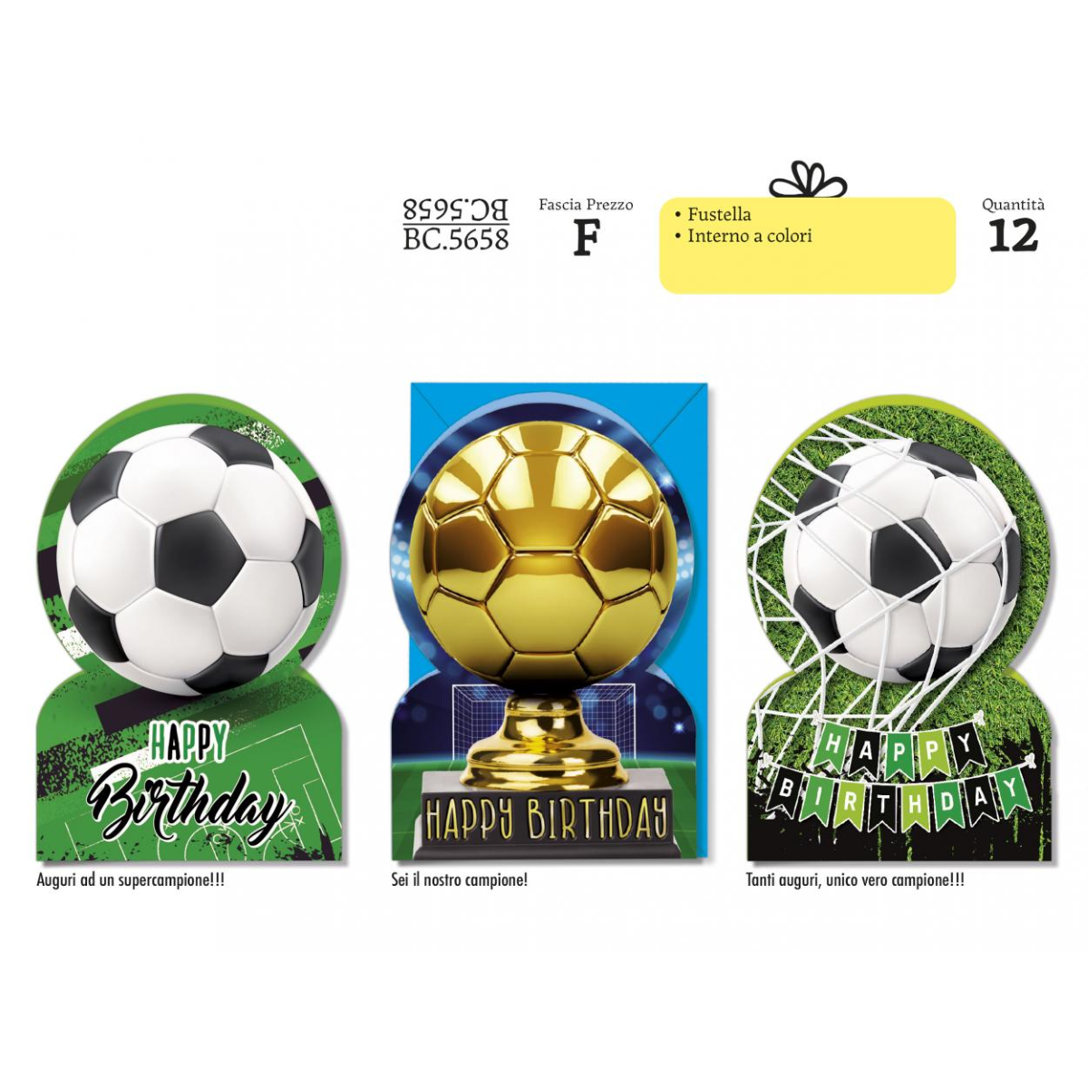 BIGLIETTO AUGURI COMPLEANNO CON BUSTA BC.5658