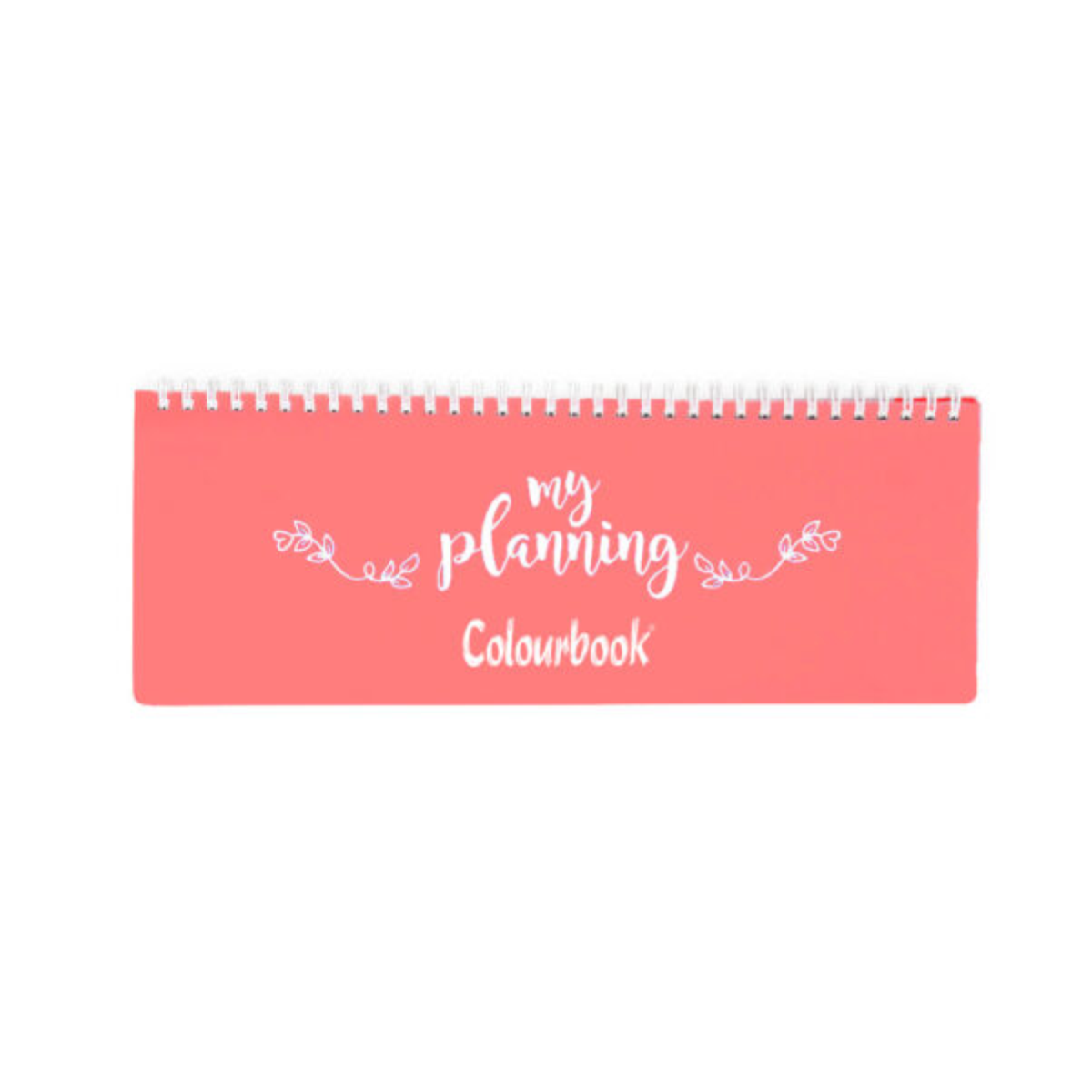 PLANNING PLANNER SETTIMANALE PERPETUO PASTEL CM.29 X 13 COLOURBOOK ROSSO CORALLO
