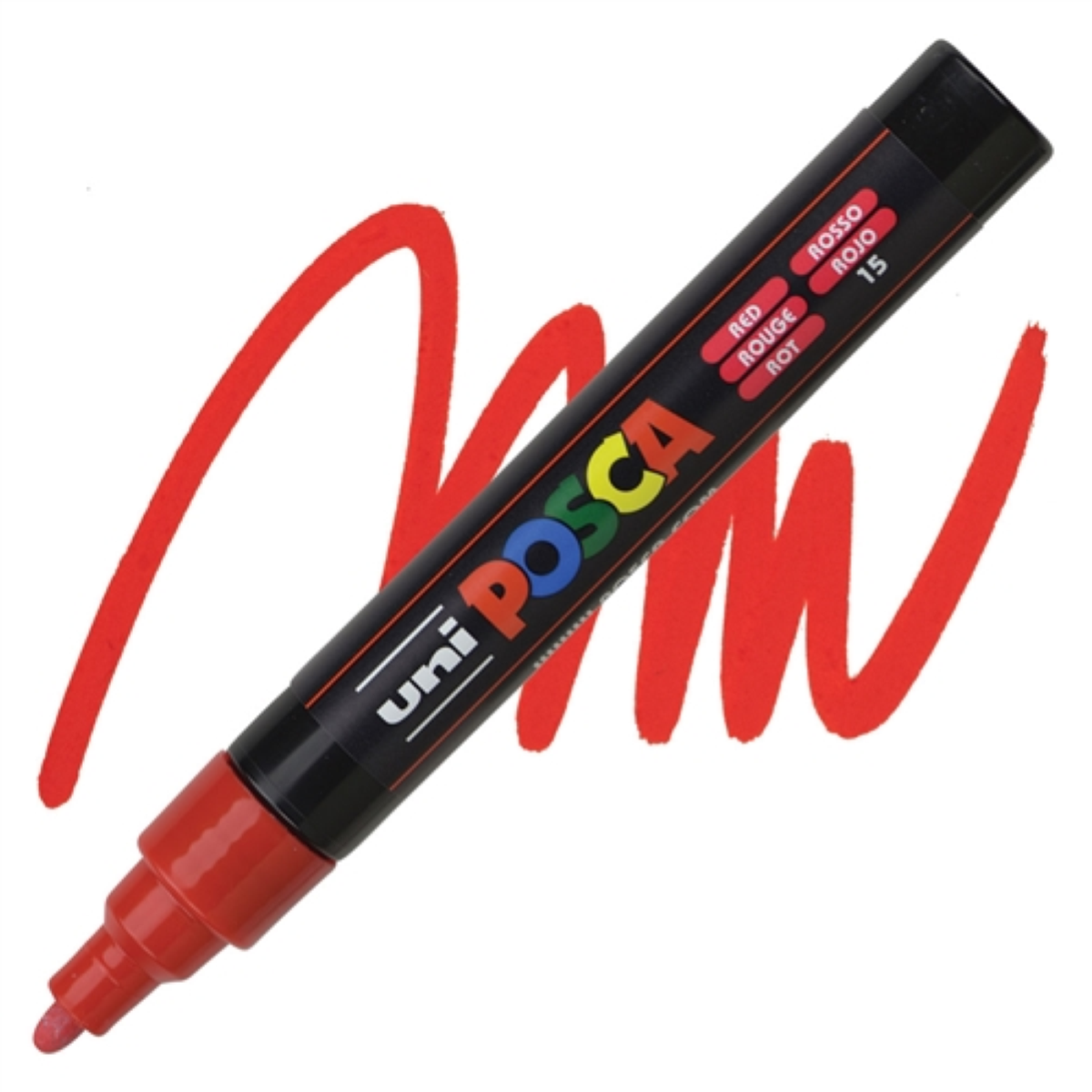 PENNARELLO UNI POSCA MM.2,5 PC5M ROSSO 15