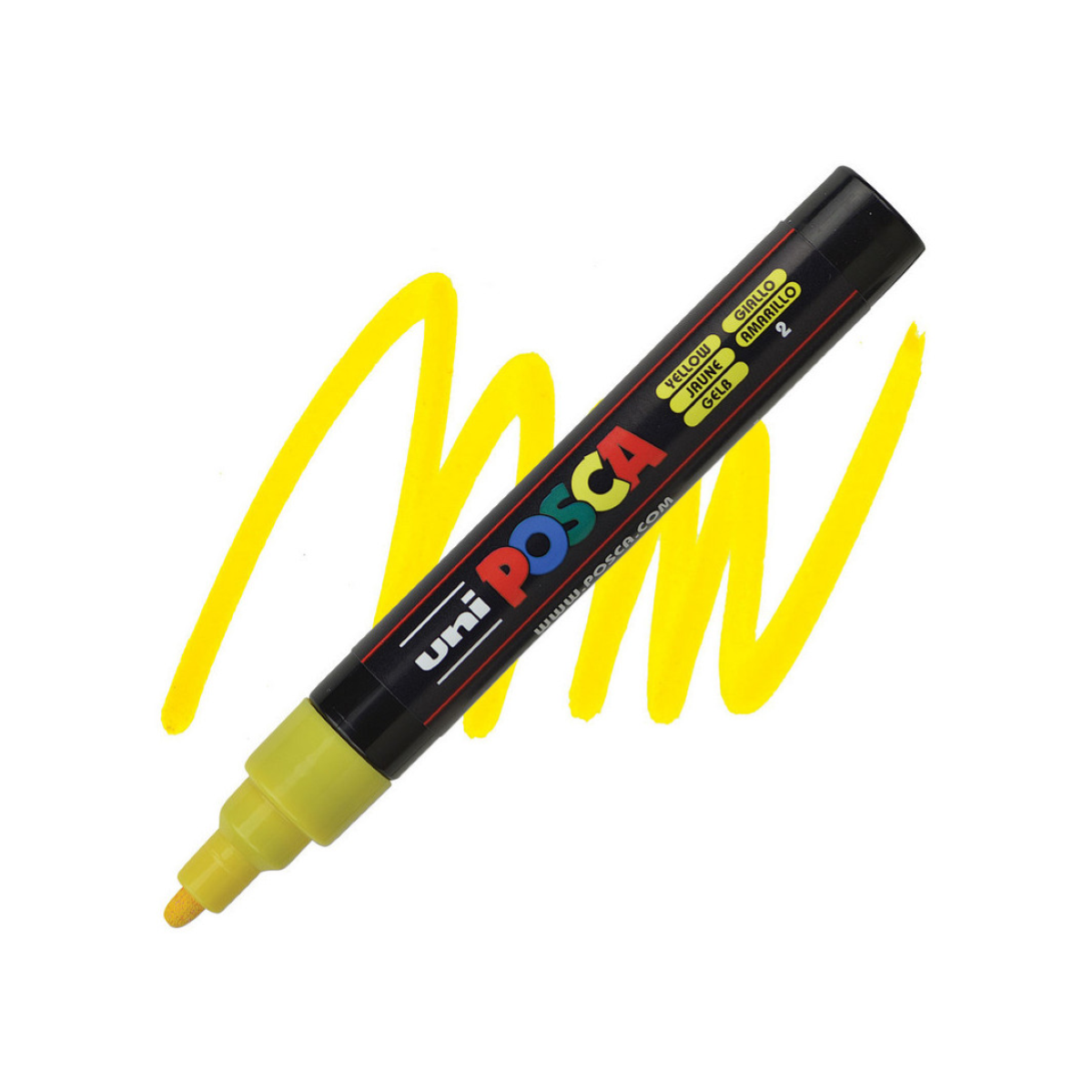 PENNARELLO UNI POSCA MM.2,5 PC5M COLORE GIALLO 2