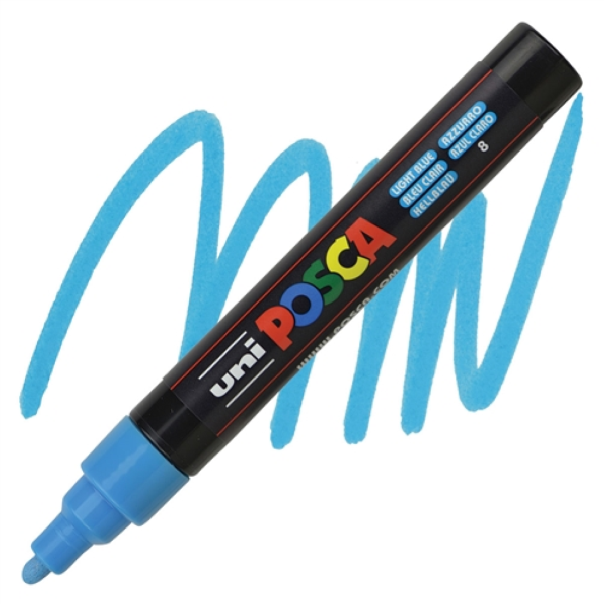 PENNARELLO UNI POSCA MM.2,5 PC5M AZZURRO 8