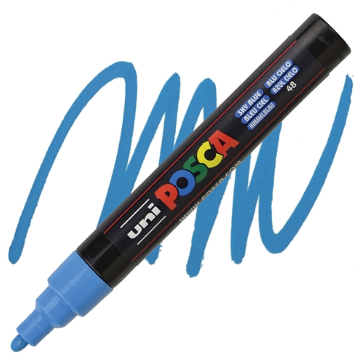 PENNARELLO UNI POSCA MM.2,5 PC5M BLU CIELO 48